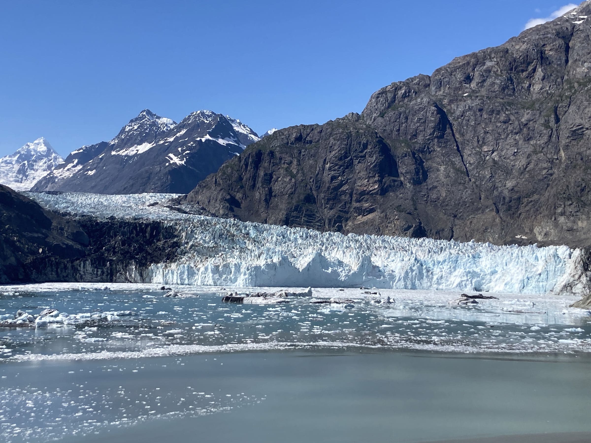 Glacier and mountains in Alaska
