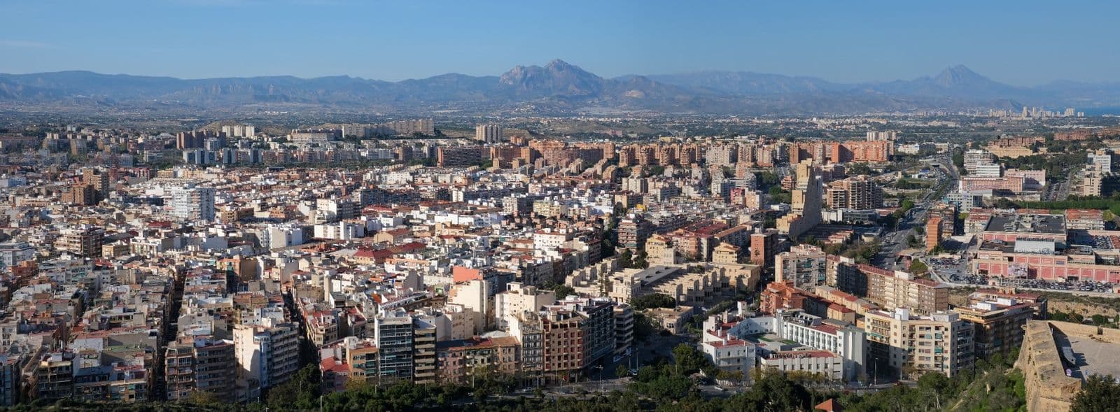 Alicante city panorama