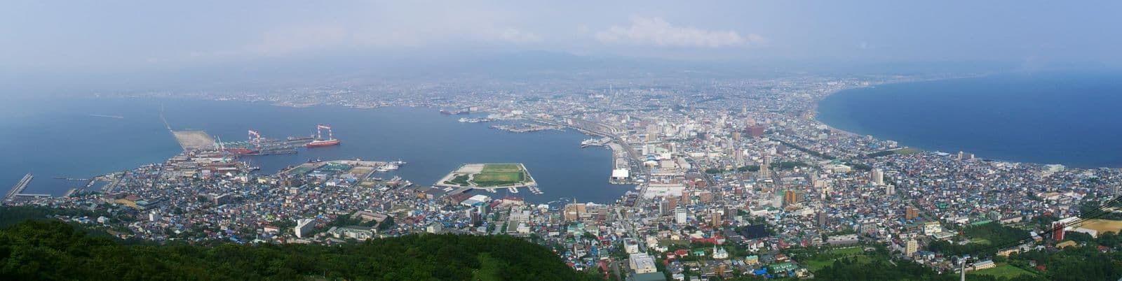 Hakodate city panorama from Mount Hakodate