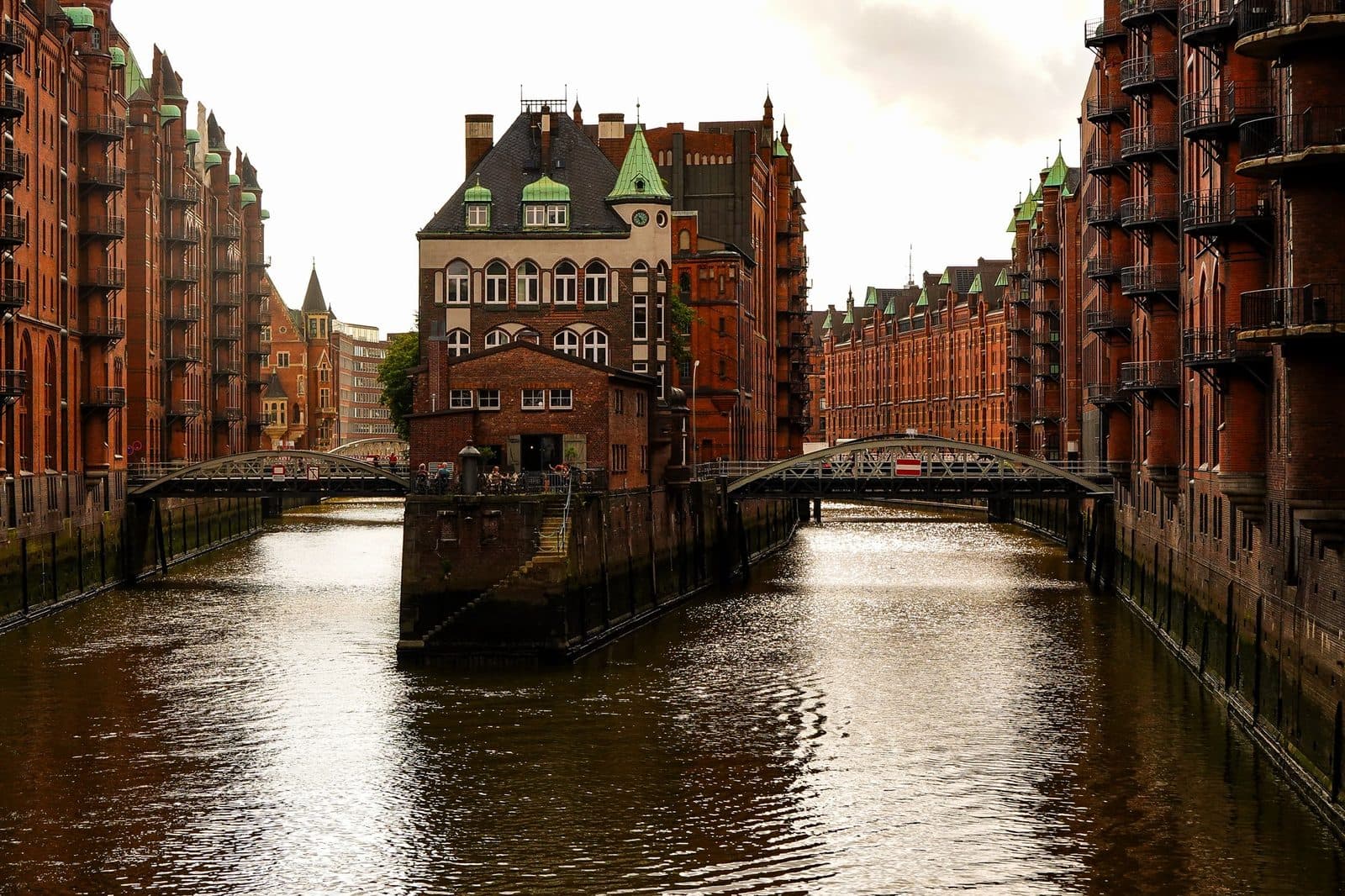 Speicherstadt warehouse district in Hamburg