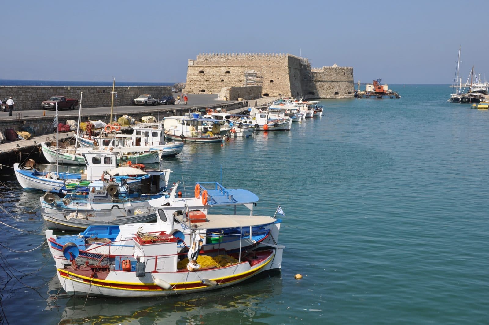 Heraklion harbour and Koules Fortress