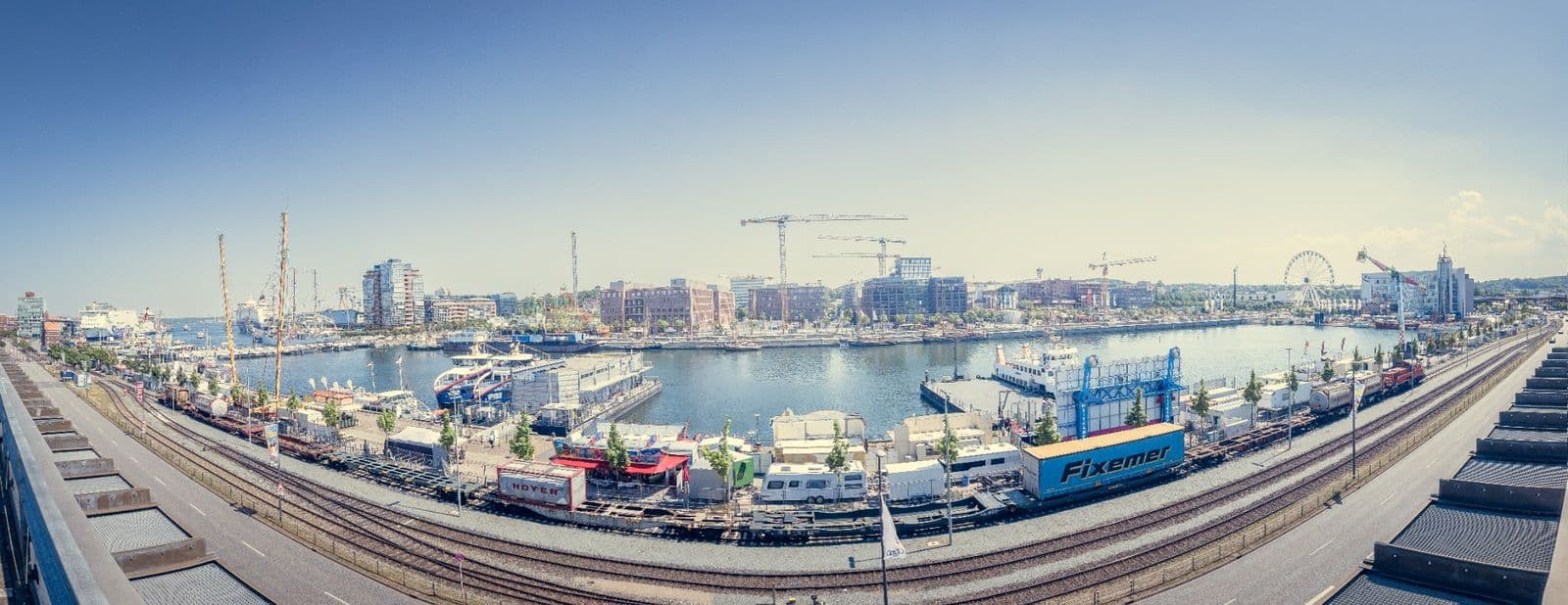 Kiel Harbour during Kiel Week
