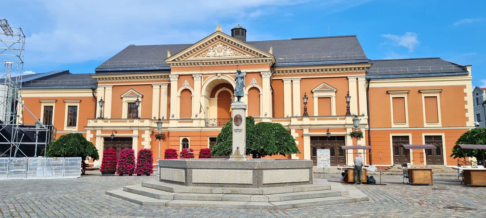 Theatre Square and the Ann of Tharau Statue, Klaipėda