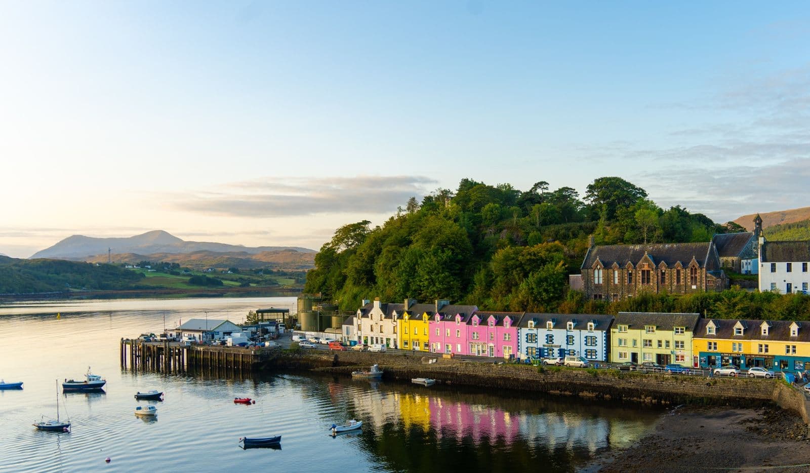 Colourful Houses at Portree Harbour, Isle of Skye