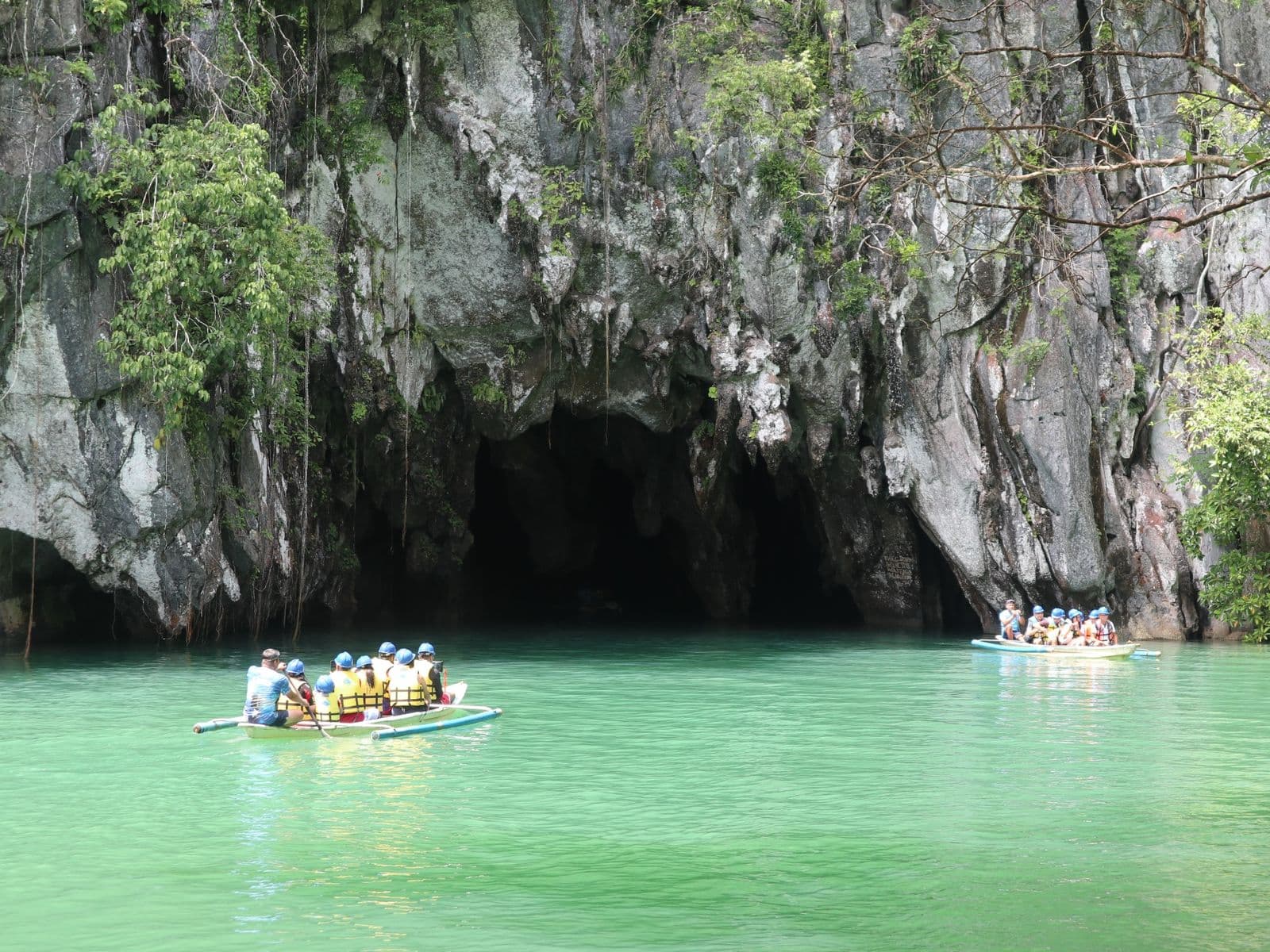 Underground River and boats, Puerto Princesa