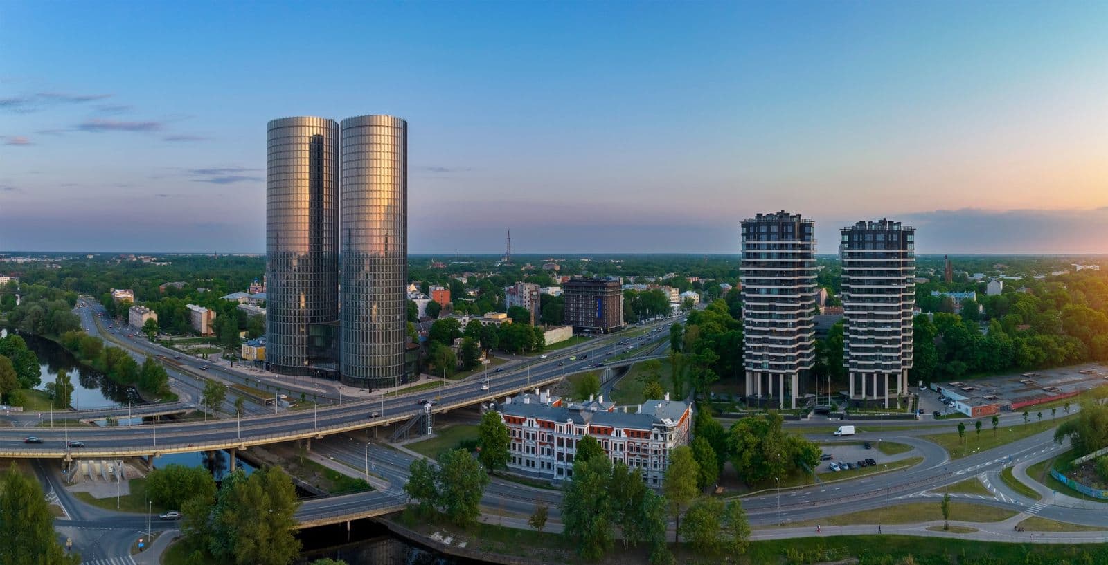 Āgenskalns and the Daugava River, Riga