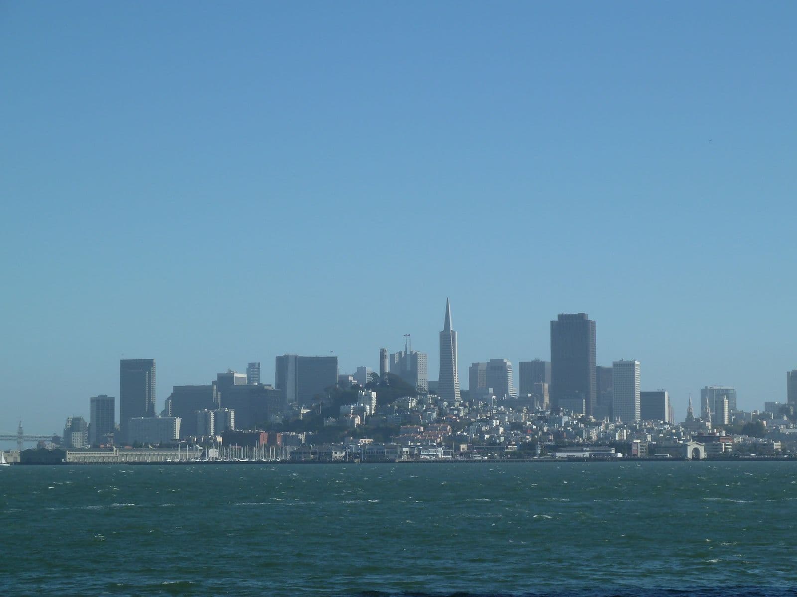 San Francisco skyline from the bay