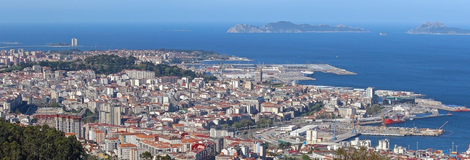 Vigo city panorama